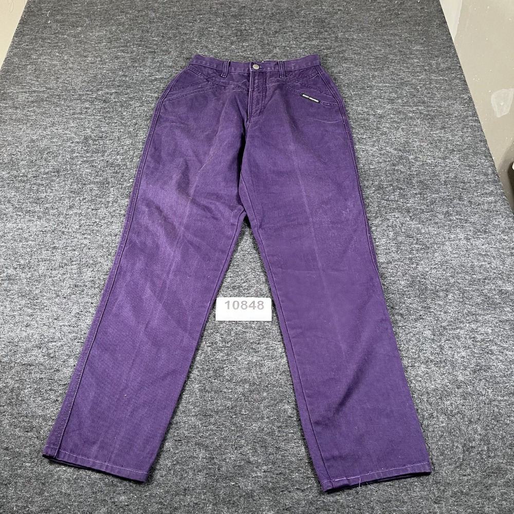 Vintage Rocky Mountain Jeans Womens 11/31 Purple Cotton Medium Wash Straight Leg